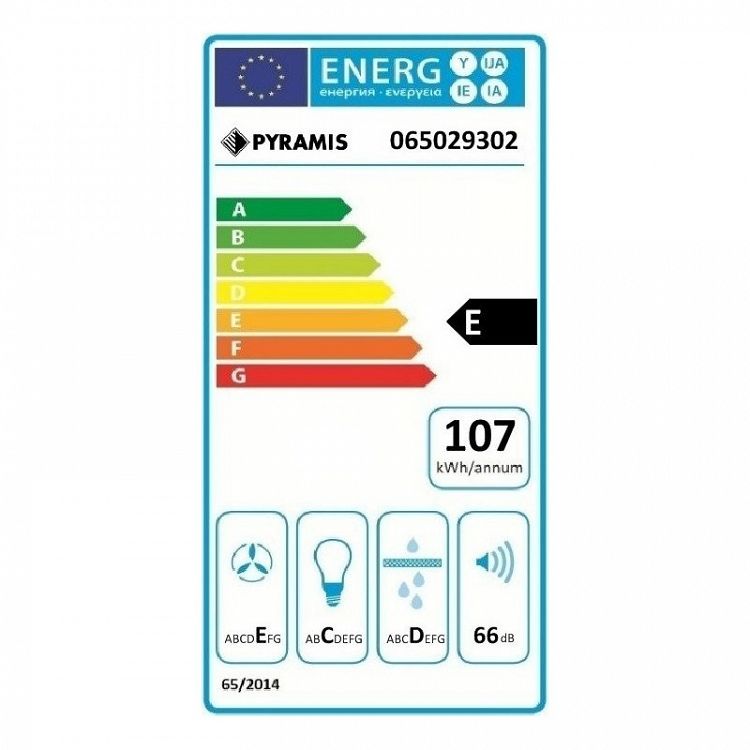 Απορροφητήρας Pyramis 2Μ Λευκό 60 cm / Κωδ.217197