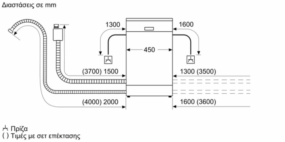 Πλυντήριο Πιάτων Pitsos DVS50X00 45 cm F