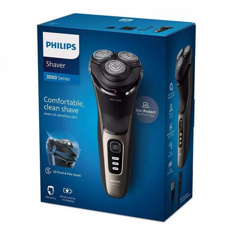 Ξυριστική Μηχανή Philips S3242/12 Wet & Dry