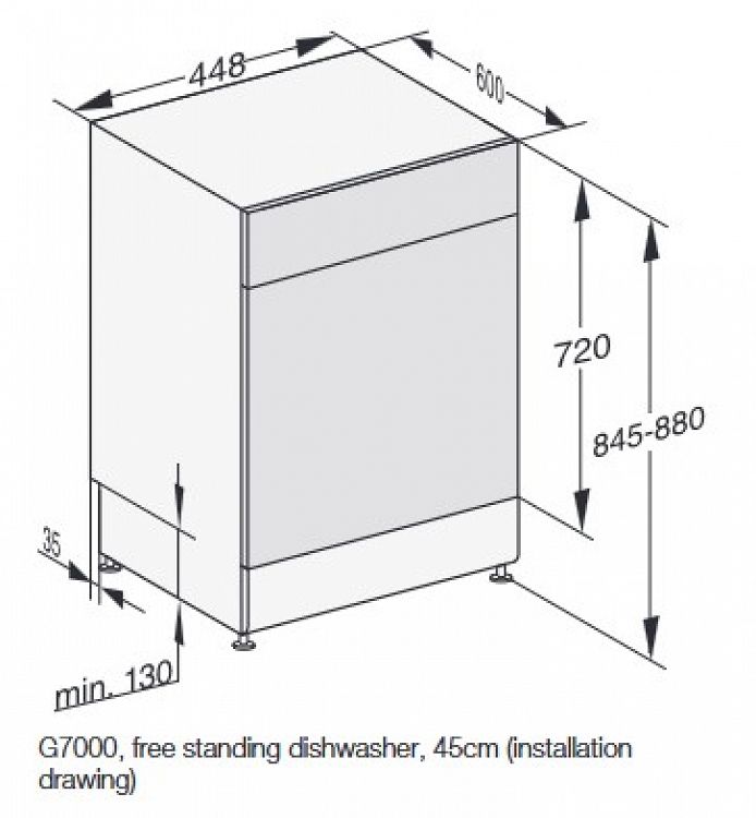 Πλυντήριο Πιάτων Miele G 5740 SC SL Λευκό 45 cm C