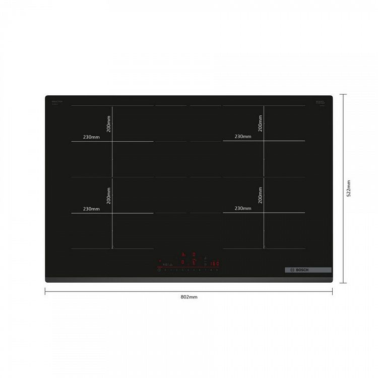 Αυτόνομες Επαγωγικές Εστίες Bosch PXY83KHC1E με Λειτουργία Κλειδώματος