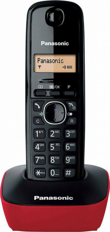 Ασύρματο Τηλέφωνο Panasonic KX-TG 1611GRR Red