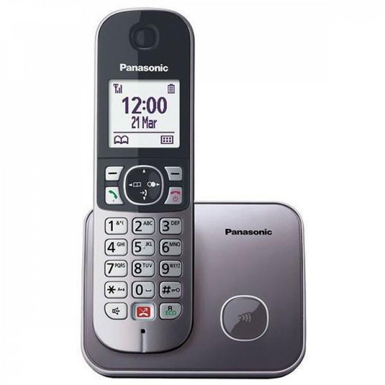 Ασύρματο Τηλέφωνο Panasonic KX-TG 6851GRM Grey