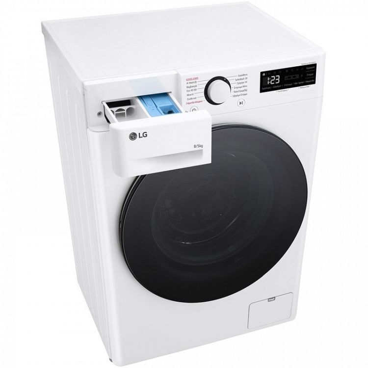 Πλυντήριο - Στεγνωτήριο Ρούχων LG D2R50S8TSWB 8 kg/5 kg A/E -10%