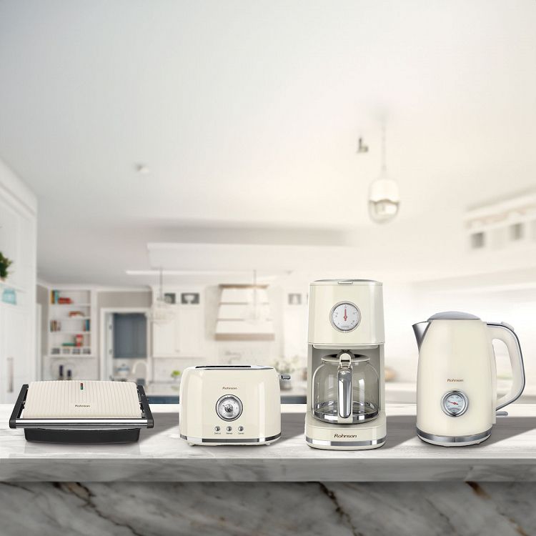 Καφετιέρα Φίλτρου Rohnson Nostalgia R-940 Cream