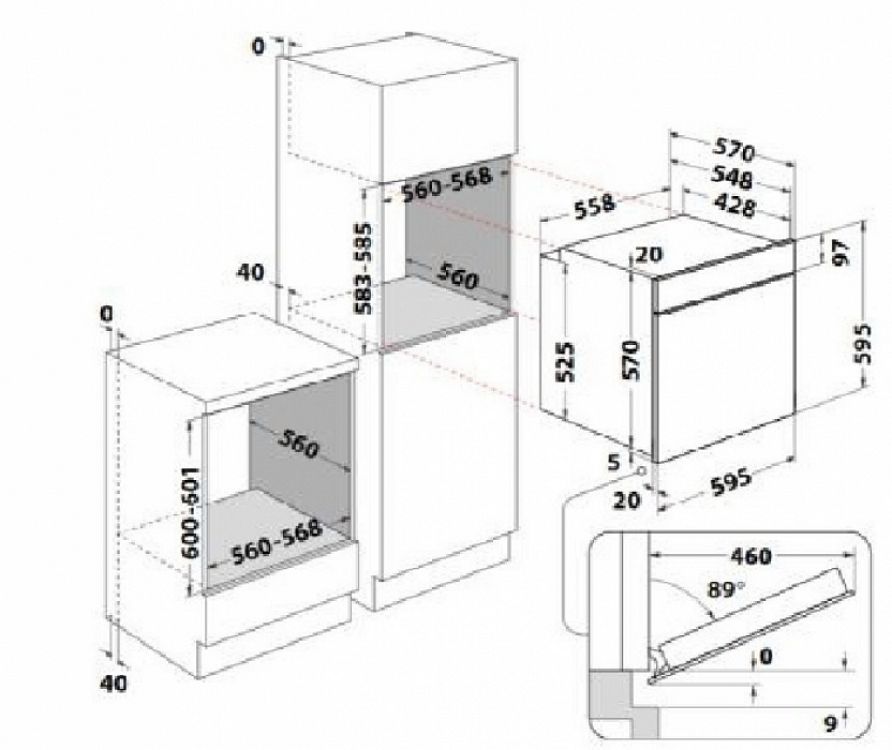 Φούρνος Εντοιχιζόμενος Indesit IO 255HS X