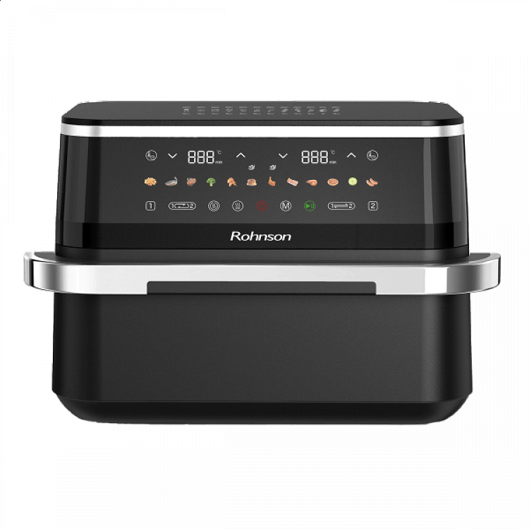 Air Fryer Rohnson Dual R-28019 9lt με Διπλό Κάδο