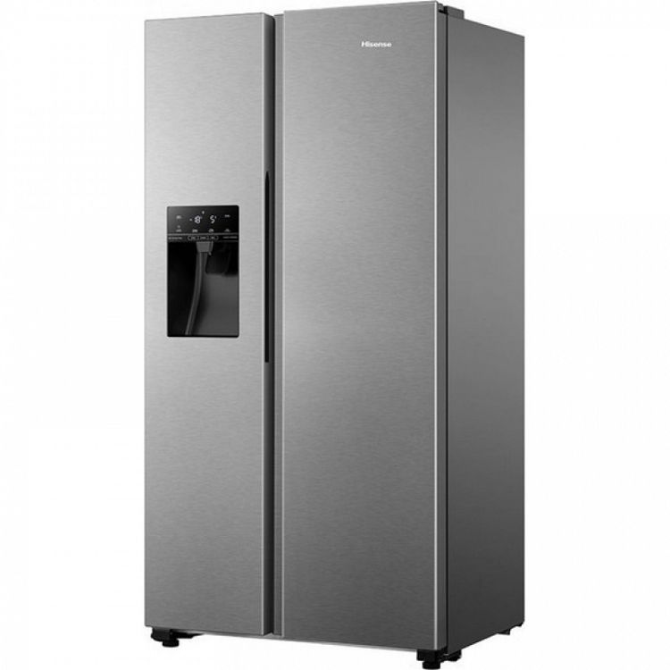 Ψυγείο Ντουλάπα Hisense RS694N4TIE 562lt Total NoFrost Υ179.3xΠ90.8xΒ68.7εκ. Inox