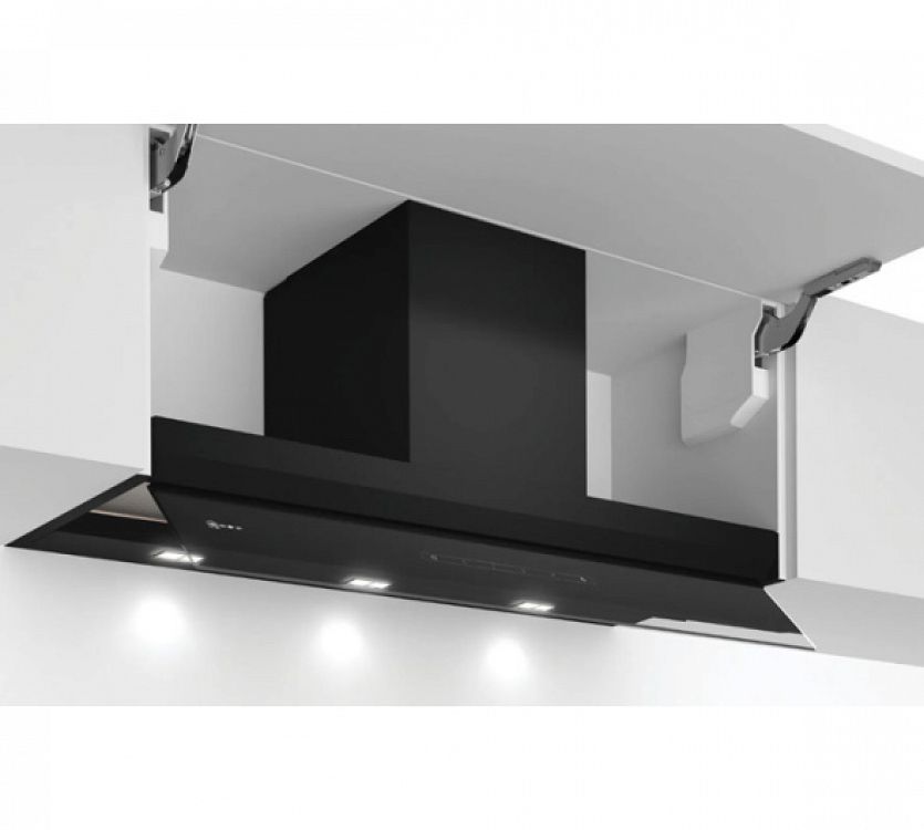 Απορροφητήρας Τζάκι Neff D95XAM2S0 Μαύρο 90 cm