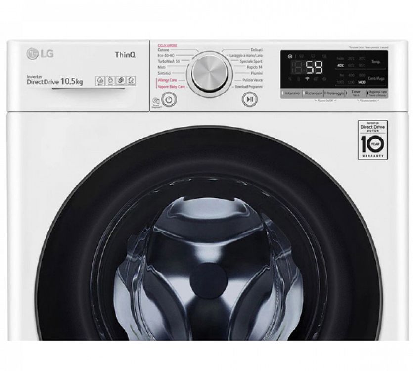 Πλυντήριο Ρούχων LG F4WV510SAA 10,5 kg