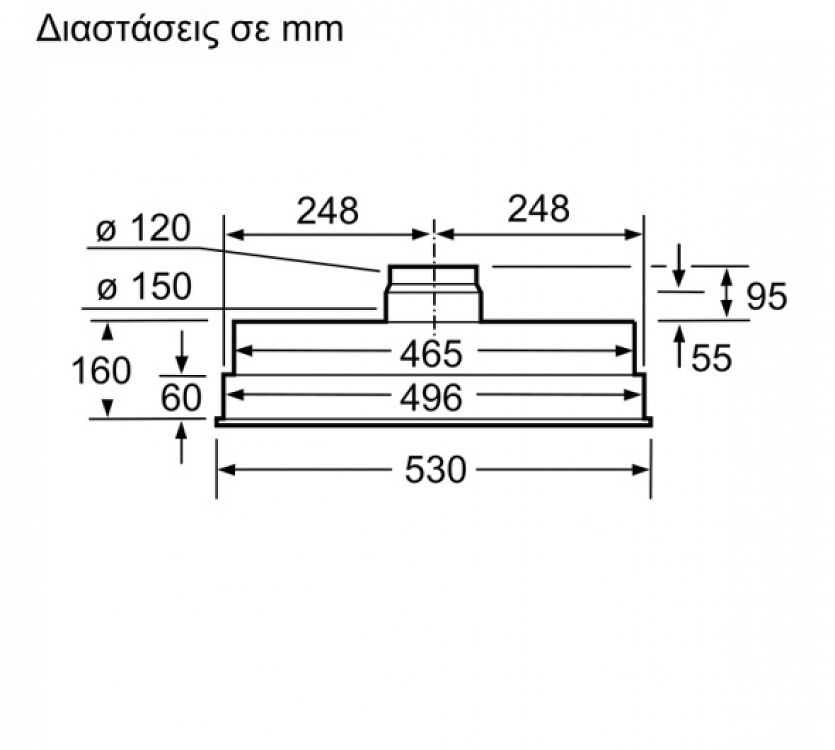 Μηχανισμός Απορρόφησης Neff D5655X1 Ασημί μεταλλικό 53 cm C