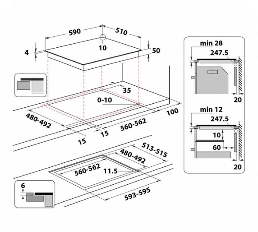 Εστία Επαγωγική Whirlpool WF S3660 CPNE