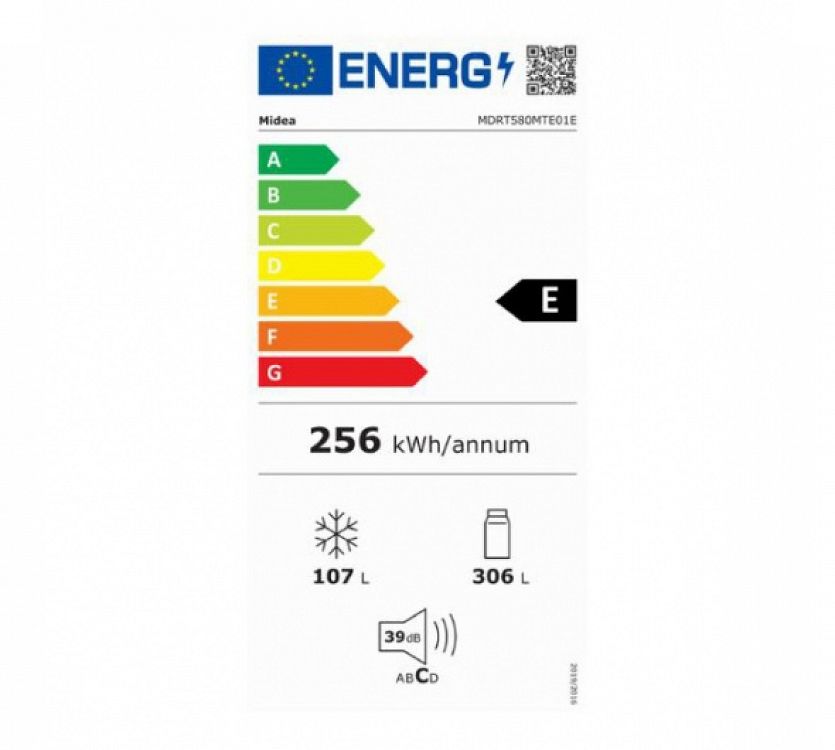Ψυγείο Midea MDRT580MTE01E Λευκό E