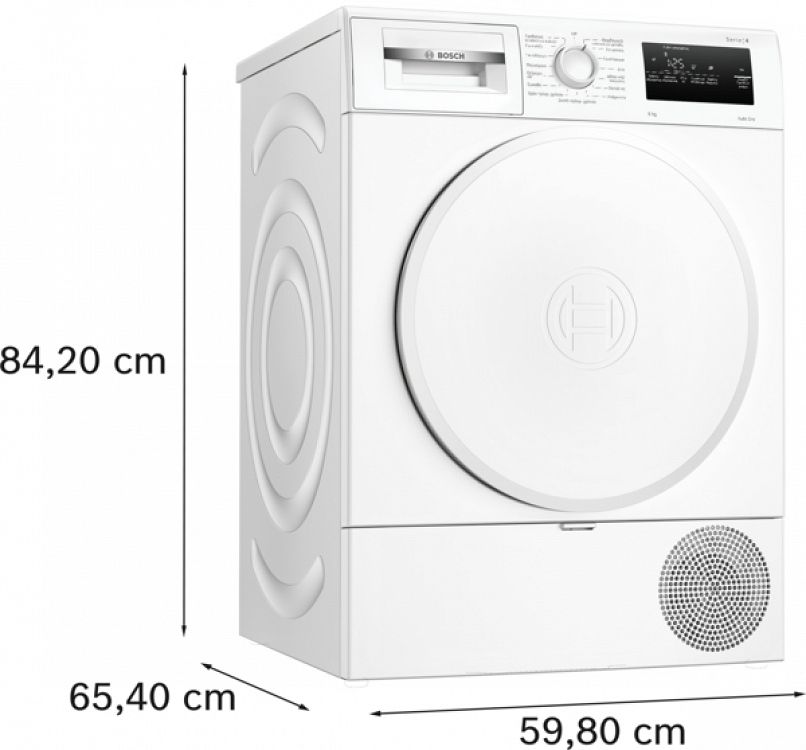 Στεγνωτήριο Ρούχων Bosch WTH83208GR 8 kg D