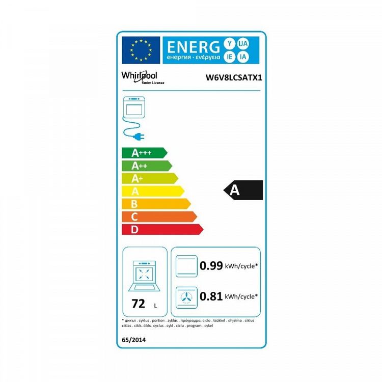 Κουζίνα Κεραμική W6V8LCSATX1 Whirlpool