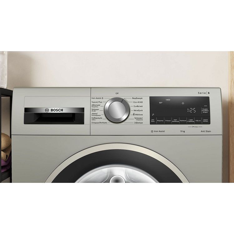 Πλυντήριο Ρούχων Bosch WGG244ZXGR Silver-Inox Anti-fingerprint 9 kg A