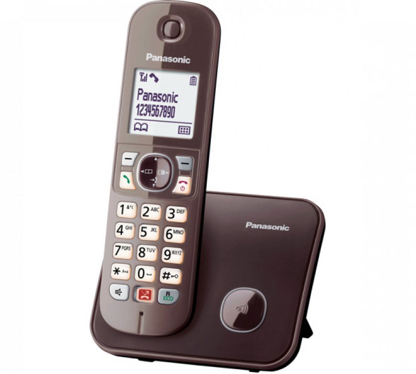 Ασύρματο Τηλέφωνο Panasonic KX-TG 6851GRA Brown