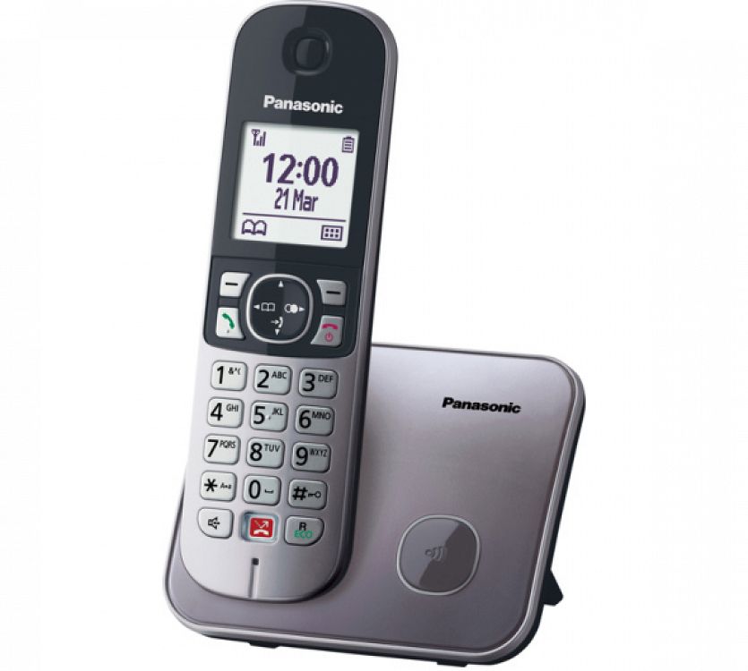 Ασύρματο Τηλέφωνο Panasonic KX-TG6851GRM Grey