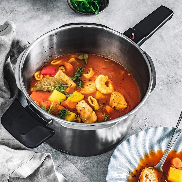 Χύτρα Ταχύτητας Fissler Vitaquick Premium 8lt Με καλάθι Ατμού 60281008070