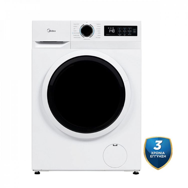 Πλυντήριο Ρούχων Midea MF110W80BA10/W-GR 8 kg A -10%