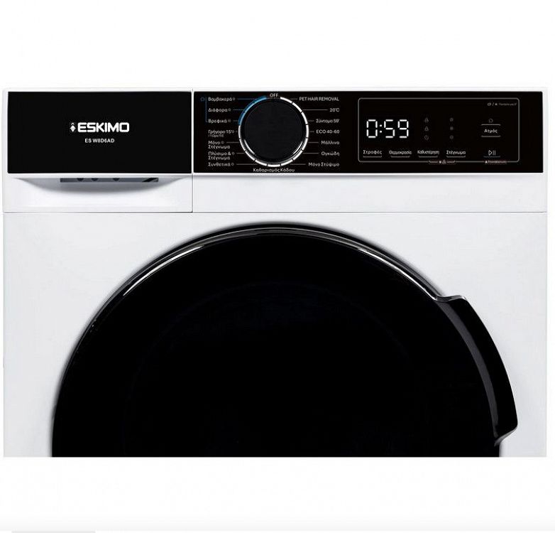 Πλυντήριο - Στεγνωτήριο Ρούχων Eskimo ES W8D6ADMST 8 kg/ 6 kg A-10%/D