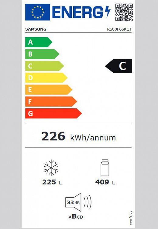Ψυγείο Samsung Bespoke AI RS80F66KCTEF Ανθρακί C