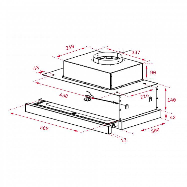 Απορροφητήρας Συρόμενος Teka CNL 6610 Inox 60 cm