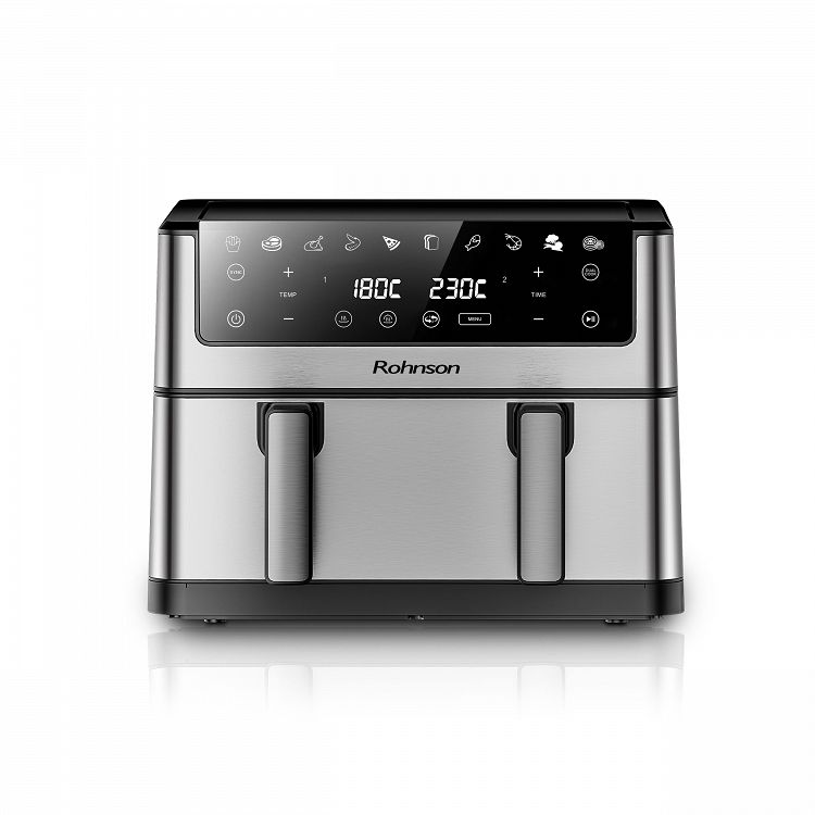 ΦΡΙΤΕΖΑ AIR FRYER MOD R-28010 SINGLE OR DUAL BASKET ROHNSON