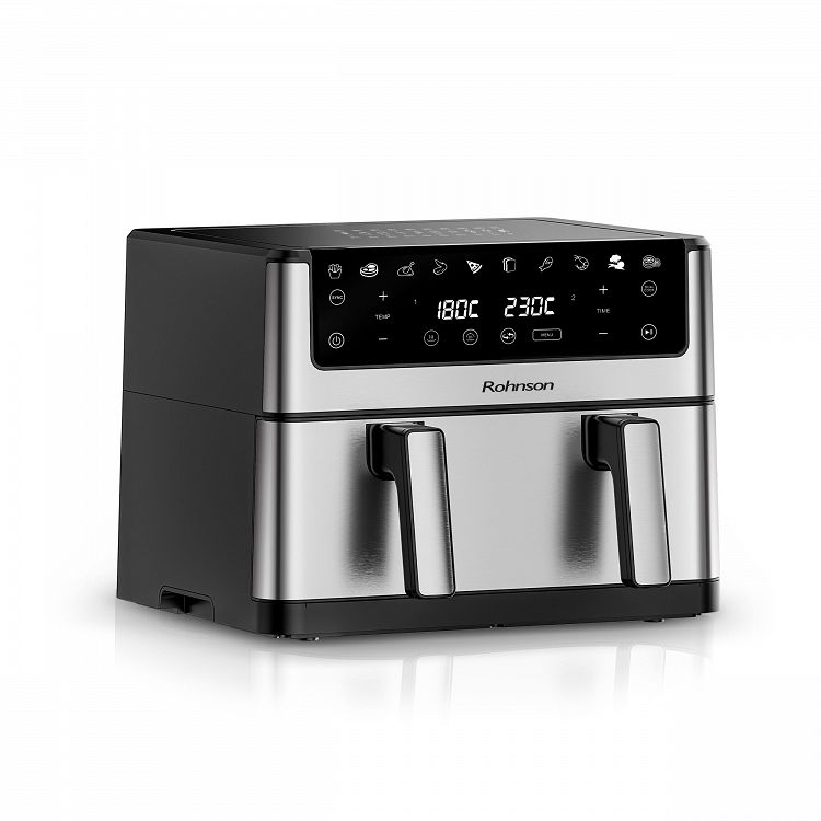 ΦΡΙΤΕΖΑ AIR FRYER MOD R-28010 SINGLE OR DUAL BASKET ROHNSON