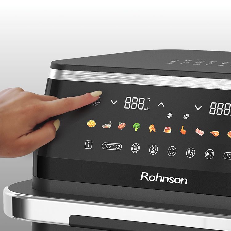 Air Fryer Rohnson Dual R-28019 9lt με Διπλό Κάδο