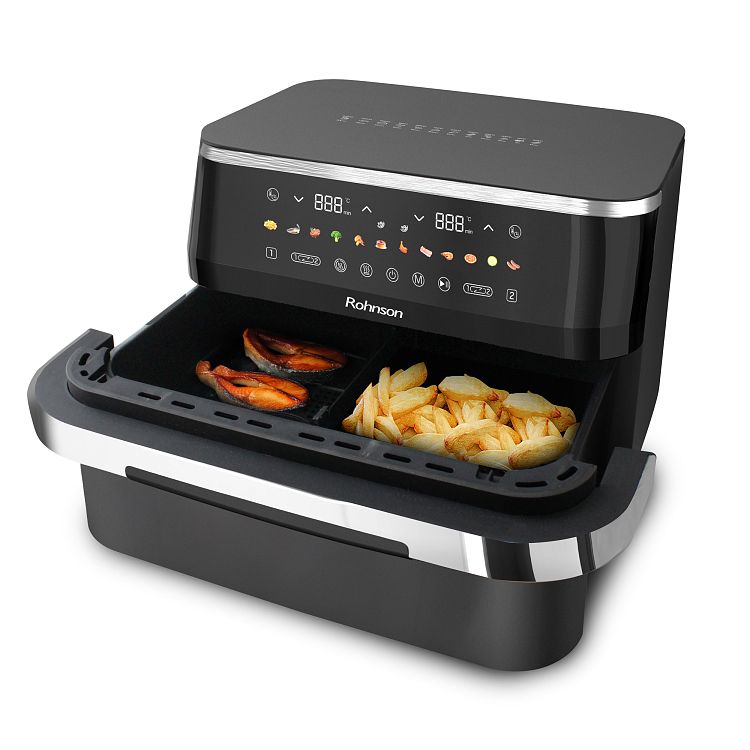 Air Fryer Rohnson Dual R-28019 9lt με Διπλό Κάδο