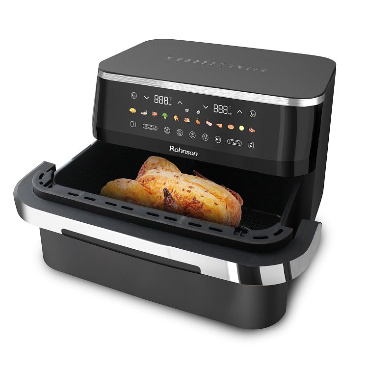 Air Fryer Rohnson Dual R-28019 9lt με Διπλό Κάδο
