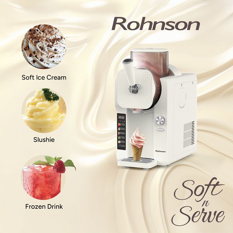 Παγωτομηχανή Rohnson Soft n Serve MOD R-5650 150 Watt