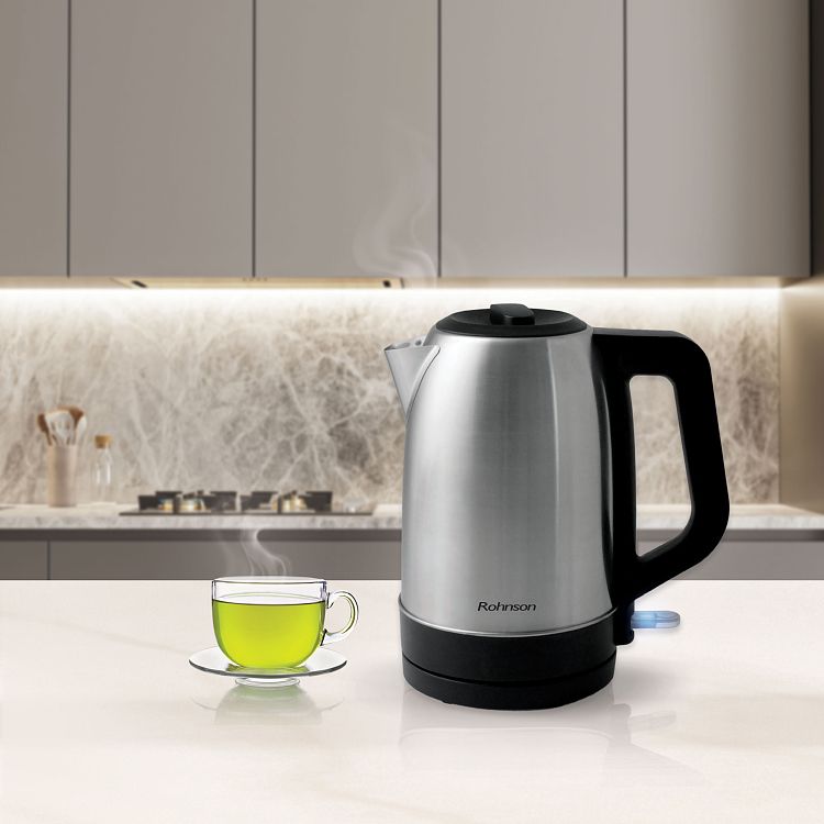 Βραστήρας Rohnson R-7626 1.7lt 2200W Ασημί