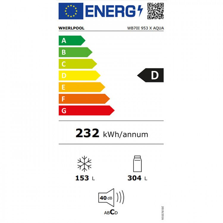 Ψυγειοκαταψύκτης Whirlpool WB70I 953 X AQUA/ Κωδ-233789
