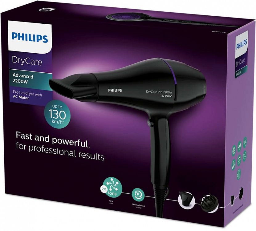 Σεσουαρ Μαλλιών Philips BHD 274 Drycare Pro 2200 Watt