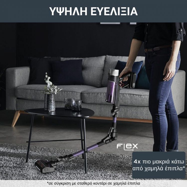 Σκούπα Stick Rowenta X-Force Flex 9.60 RH2039 Μαύρη