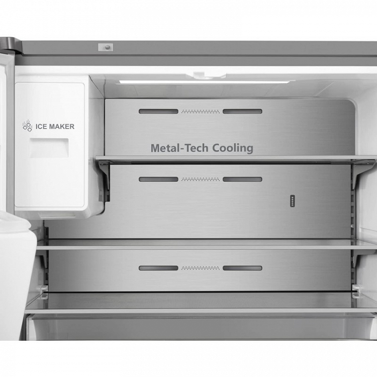 Ψυγείο Ντουλάπα Hisense RQ760N4SASE Total NoFrost Υ178.5xΠ91.4xΒ72.5εκ. Inox