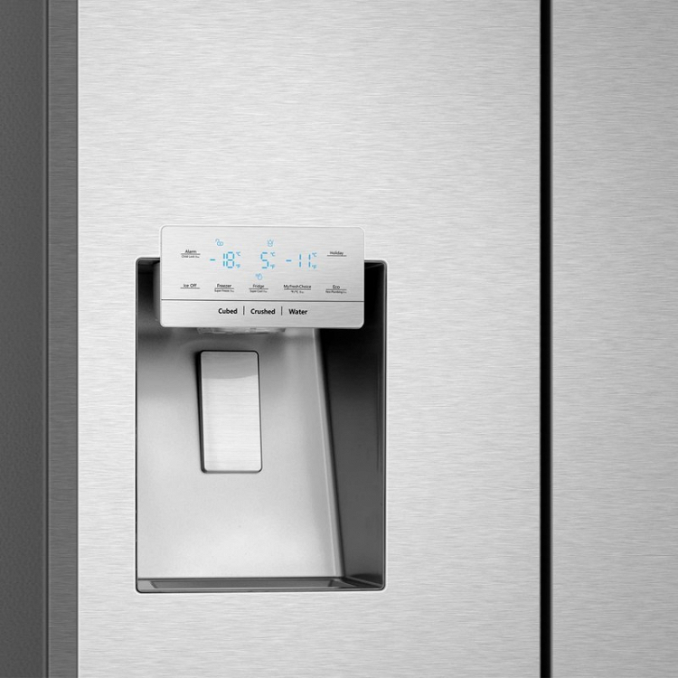 Ψυγείο Ντουλάπα Hisense RQ760N4SASE Total NoFrost Υ178.5xΠ91.4xΒ72.5εκ. Inox