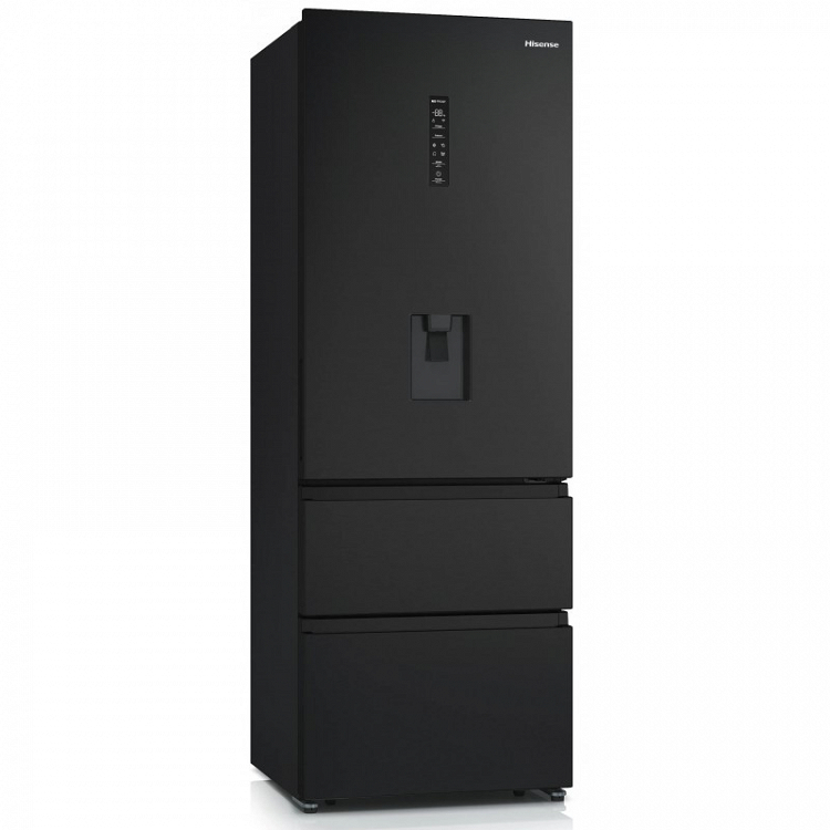 Ψυγειοκαταψύκτης Hisense RT641N4WFE1 Total NoFrost Υ200xΠ70.4xΒ69.4εκ. Μαύρος