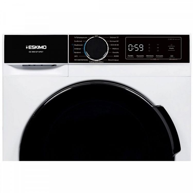 Πλυντήριο Ρούχων Eskimo ES WM12F14PET 12 kg Α