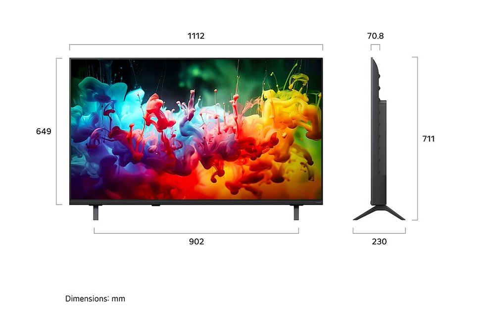 TV LG 50QNED72B6B 50'' QNED Mini LED Smart 4K AI