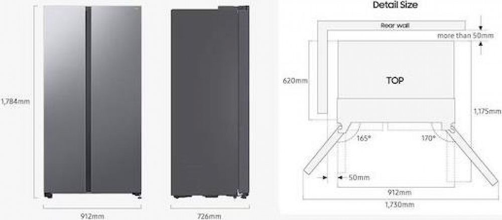 Ψυγείο Samsung RS70F65KETEF Ανθρακί E