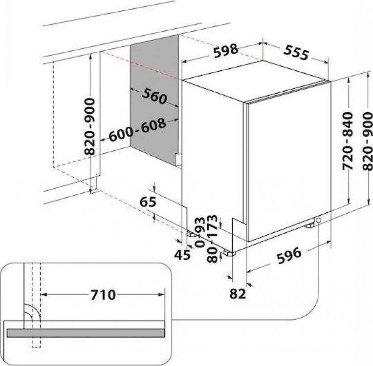 Πλυντήριο Πιάτων Whirlpool WH8IA15AM3TUS0 60 cm A