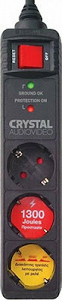 Πολύπριζο Ασφαλείας Crystal Audio CP3-1300-70 3 Θέσεων