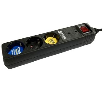 Πολύπριζο Ασφαλείας Crystal Audio CP3-1300-70 3 Θέσεων.