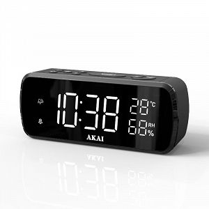 Ρολόι-Ξυπνητήρι Akai ACR-1080 Μαύρο