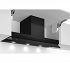 Απορροφητήρας Τζάκι Neff D95XAM2S0 Μαύρο 90 cm
