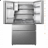 Ψυγείο Ντουλάπα Hisense RF728N4SASE Total NoFrost Υ178.5xΠ91.4xΒ72.5εκ. Inox